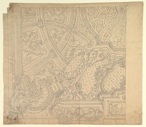 Halved Alternate Designs for a Ceiling Painting