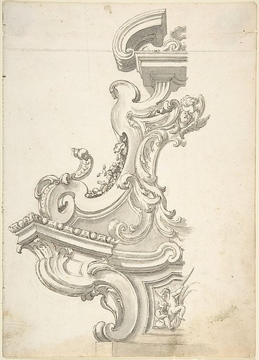 Design for One Half of an Overdoor