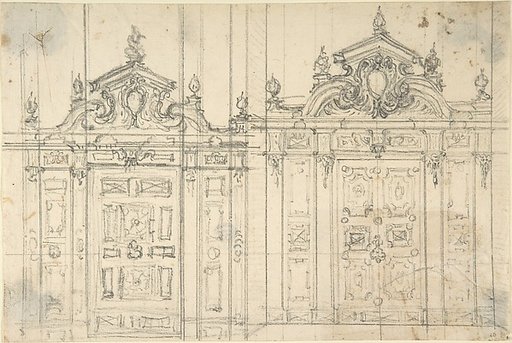 Design for a decoration of wall doors