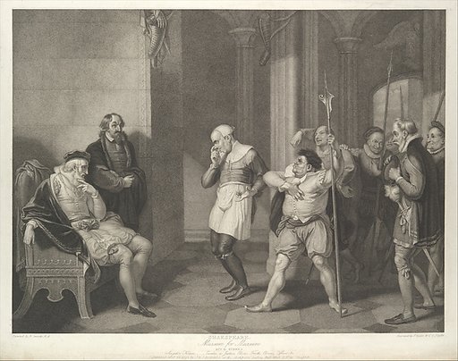 Angelo's House–Escalus, a Justice, Elbow, Froth, Clown, Officers, etc. (Shakespeare, Measure for Measure, Act 2, Scene 1)