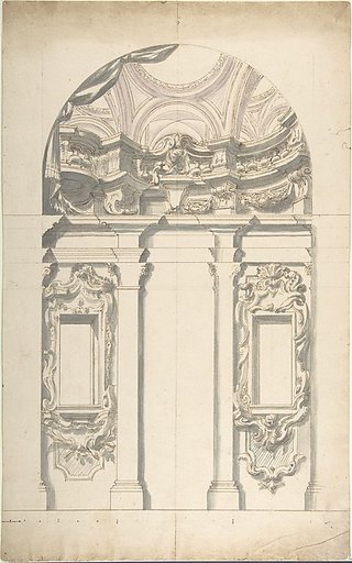 Two alternate Design for a wall elevation