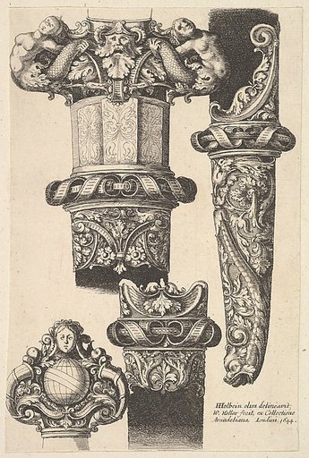 Daggars and scabbards, from "Military Ornament"