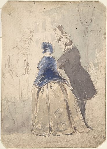 Design for an illustration to Vanity Fair (recto); Sketch of young woman (verso)
