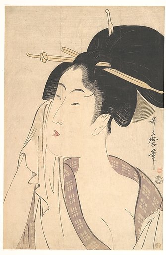 Woman Relaxing after Her Bath