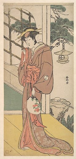 Arashi Ryuzo as a Tall Woman Standing on the Engawa