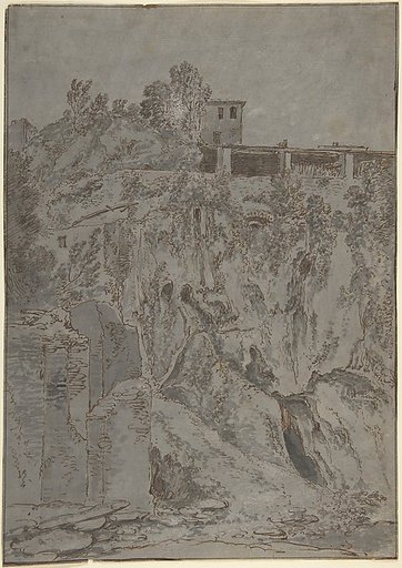 Italianate Buildings on a Hill at Tivoli