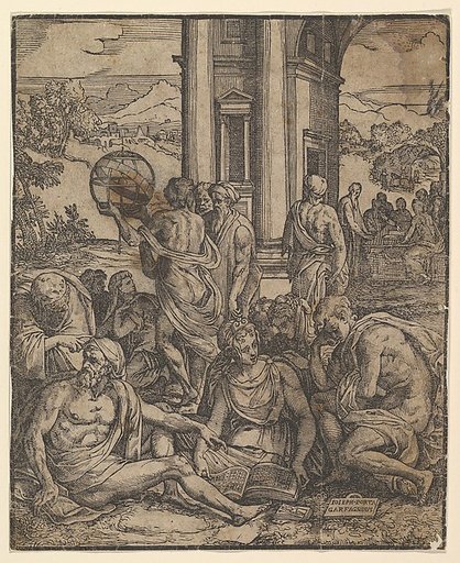 Frontispiece to "Le sorti di Francesco Marcolini da Forli intitolato Giardino di Pensieri"
