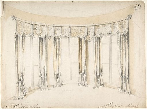 Design for Curtains for Three Windows