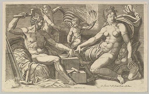 Venus and Vulcan at the Forge