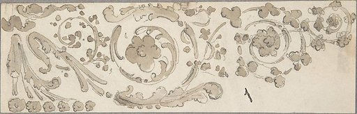 Sketch of Foliate Decoration