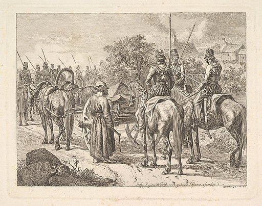 Cossacks Escorting the Regimental Cassone
