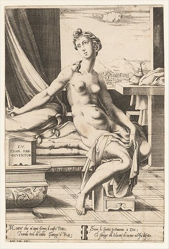 Lucretia Preparing to Kill Herself