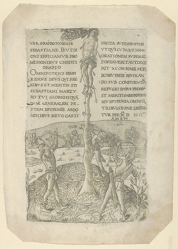 The Martyrdom of Saint Sebastian, with three archers