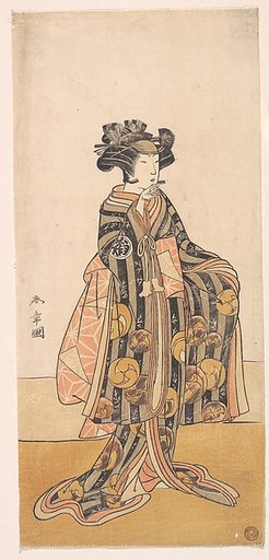 Yoshizawa Iroha as a Woman (Tomoe Gozen?) Standing on the Bank