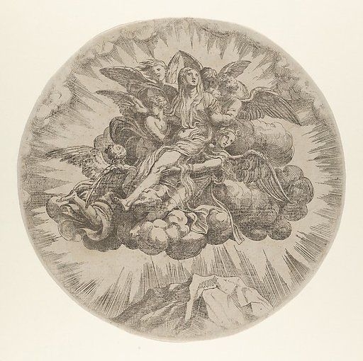 Mary Magdalen carried to Heaven