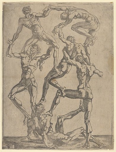 Pyramid of six Men
