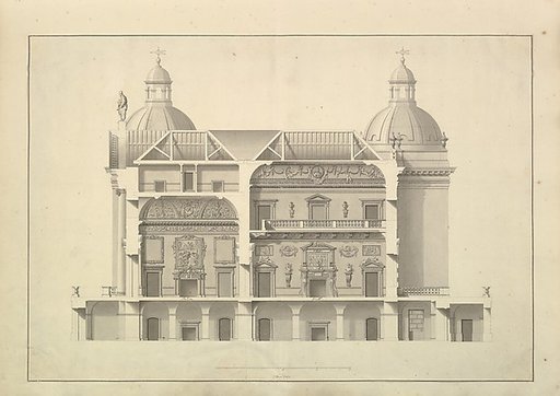 Transverse Section, Houghton Hall, Norfolk