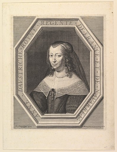 Anne d'Autriche, reine de France, en deuil de cour