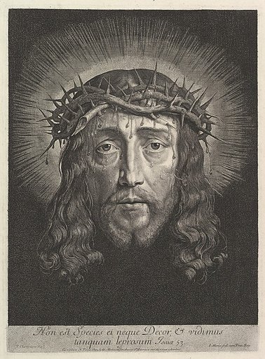 La sainte Face couronnee d'epines, (grand format)