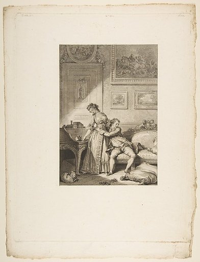 A Femme avare galant Escroc, from "Contes et nouvelles en vers par Jean de La Fontaine.  A Paris, de l'imprimerie de  P. Didot, l'an III de la République, 1795"