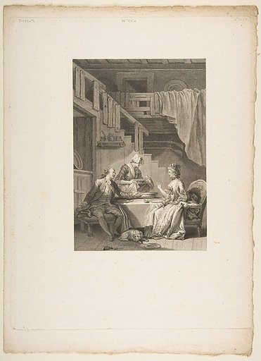 Le Faucon, La Coupe Enchantee, from "Contes et nouvelles en vers par Jean de La Fontaine.  A Paris, de l'imprimerie de  P. Didot, l'an III de la République, 1795"
