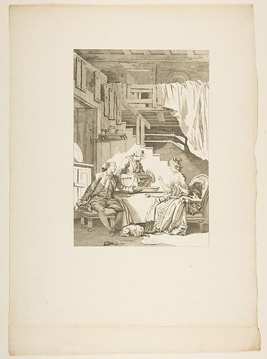 Le Faucon, from "Contes et nouvelles en vers par Jean de La Fontaine.  A Paris, de l'imprimerie de  P. Didot, l'an III de la République, 1795"
