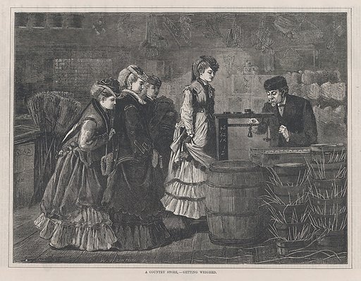 A Country Store – Getting Weighed (Every Saturday, Vol. II, New Series)