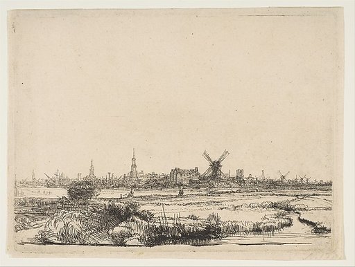 View of Amsterdam from the Northwest