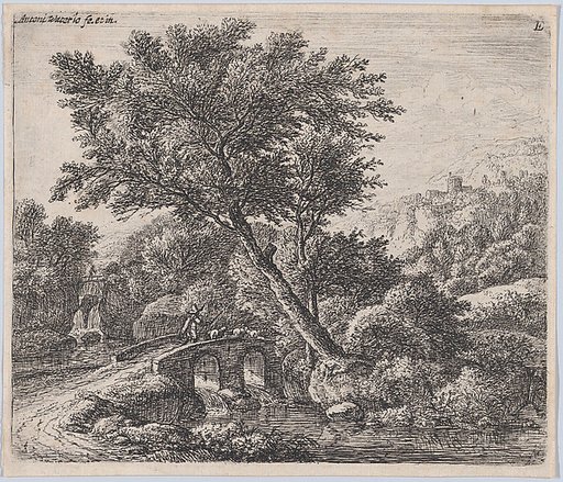 Shepherd on a Small Bridge