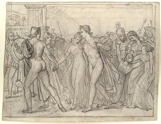 Composition Study for "Castor and Pollux Freeing Helen"