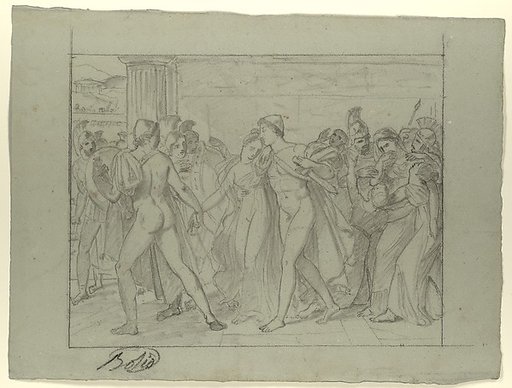 Composition Study for "Castor and Pollux Freeing Helen"