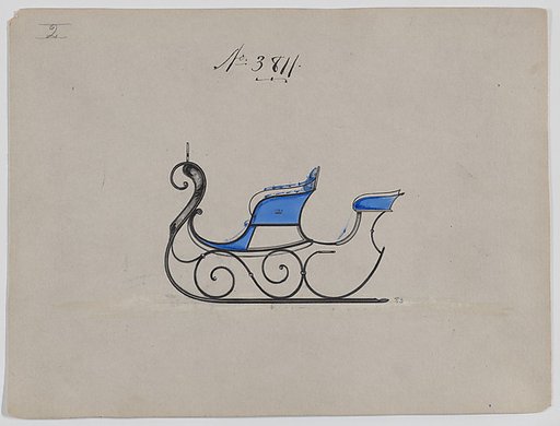 Currical Sleigh with Rumble Seat # 3811