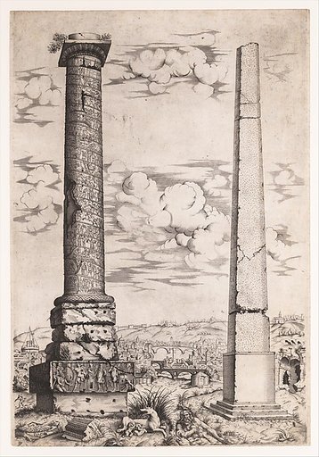 Column of Antoninus and a Roman Obelisk