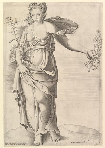 Flora, from "Speculum Romanae Magnificentiae"