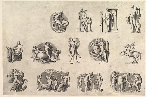 Subjects after Antique Cameos and Gems, from "Speculum Romanae Magnificentiae"