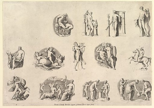 Subjects after Antique Cameos and Gems, from "Speculum Romanae Magnificentiae"
