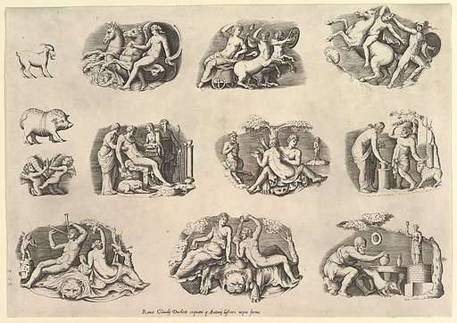 Subjects after Antique Cameos and Gems, from "Speculum Romanae Magnificentiae"