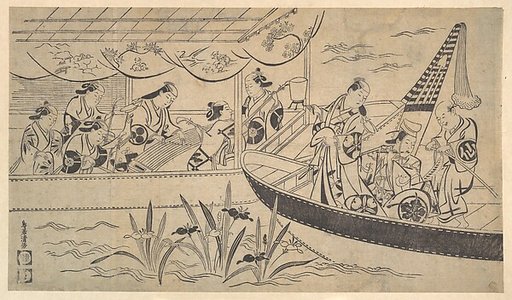 An Actor's Boating Party on the Sumida River