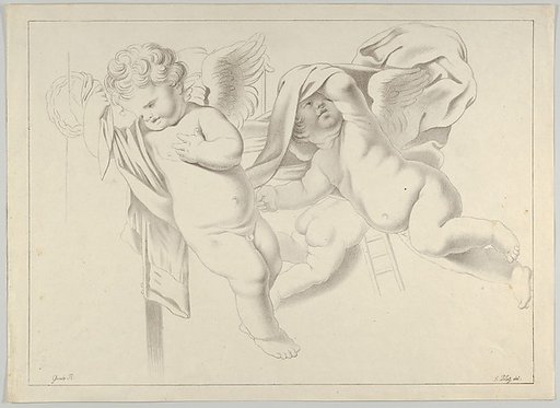 Study of three putti