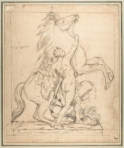 Study for one of the 'Chevaux de Marly'