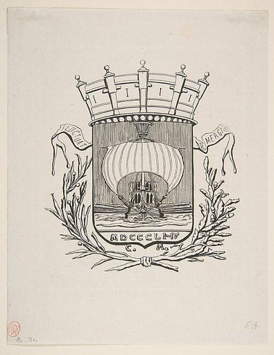 Coat-of-Arms Symbolic of the City of Paris with the motto: It Rocks But Does Not Sink
