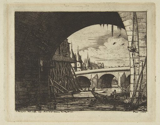 Archway, Pont Nôtre-Dame, Paris