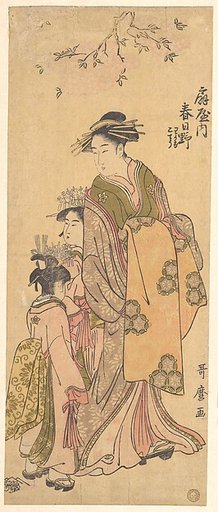 The Oiran Kasugano of Ōgiya on Parade