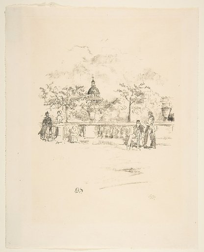 The Pantheon, from the Terrace of the Luxembourg Gardens