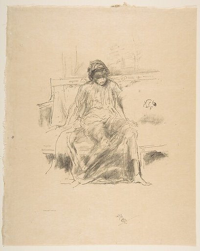 The Draped Figure Seated, from "L'Estampe Originale"