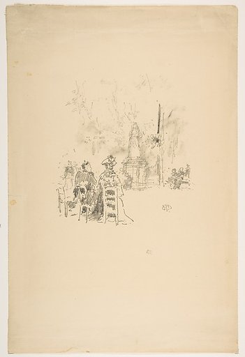 Conversations under the Statue, Luxembourg Gardens