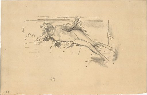 Nude Model Reclining (Nude Model Resting)
