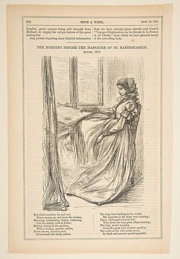 The Morning Before the Massacre of St. Bartholomew (from "Once a Week," August 16, 1862)