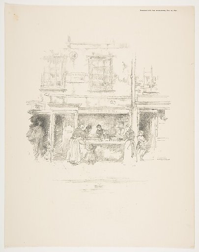 Maunder's Fish Shop, Chelsea, from "Whirlwind," December 27, 1890