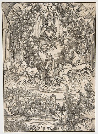 Saint John before God and the Elders, from The Apocalypse